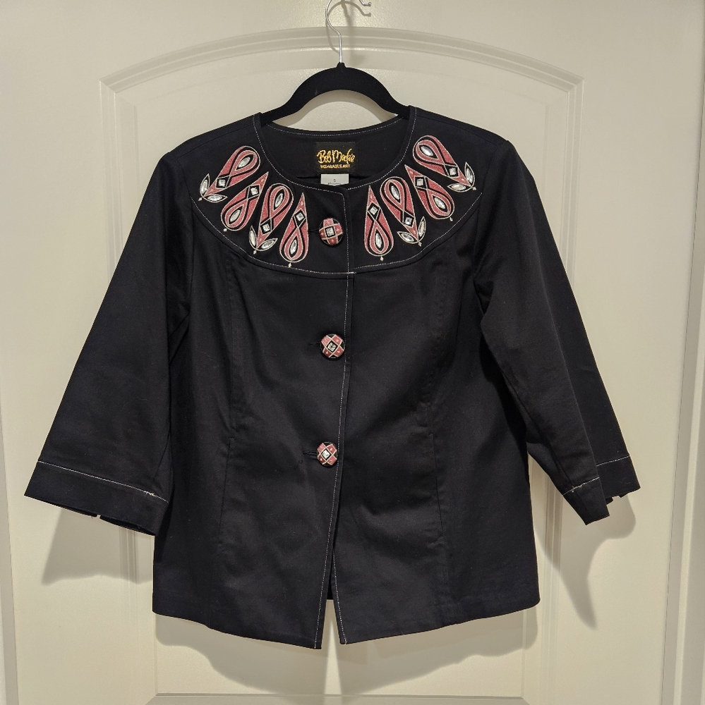 Bob Mackie Wearable Art Embroidered Jacket # 85